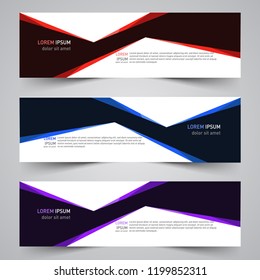 Modern vector abstract geometric design banner template for your promotion