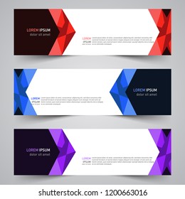Modern vector abstract geometric design banner template for your promotion
