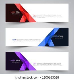 Modern vector abstract geometric design banner template for your promotion
