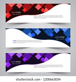 Modern vector abstract geometric design banner template for your promotion