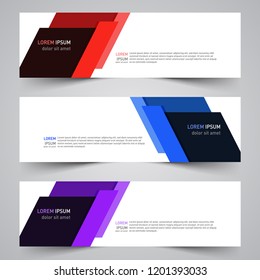Modern vector abstract geometric design banner template for your promotion