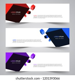 Modern vector abstract geometric design banner template for your promotion