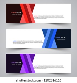 Modern vector abstract geometric design banner template for your promotion