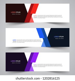 Modern vector abstract geometric design banner template for your promotion