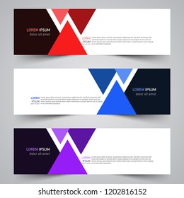Modern vector abstract geometric design banner template for your promotion