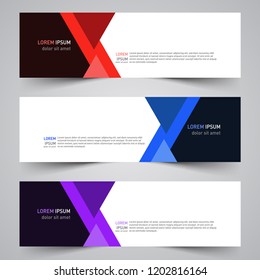 Modern vector abstract geometric design banner template for your promotion