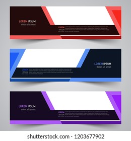 Modern vector abstract geometric design banner template for your promotion