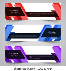 Modern vector abstract geometric design banner template for your promotion