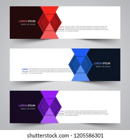 Modern vector abstract geometric design banner template for your promotion