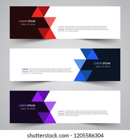 Modern vector abstract geometric design banner template for your promotion