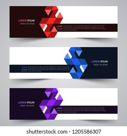 Modern vector abstract geometric design banner template for your promotion