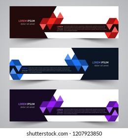Modern vector abstract geometric design banner template for your promotion