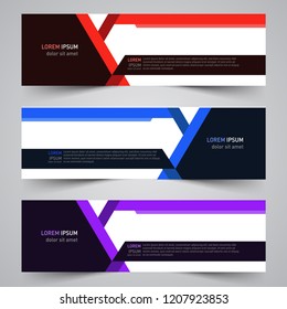 Modern vector abstract geometric design banner template for your promotion