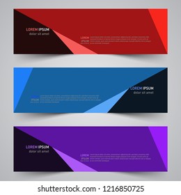 Modern vector abstract geometric design banner template for your promotion