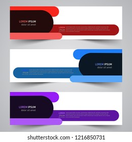 Modern vector abstract geometric design banner template for your promotion