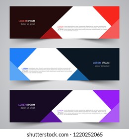 Modern vector abstract geometric design banner template for your promotion