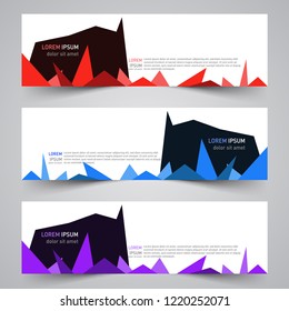 Modern vector abstract geometric design banner template for your promotion