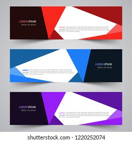 Modern vector abstract geometric design banner template for your promotion