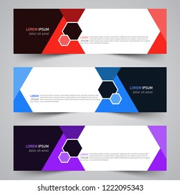 Modern vector abstract geometric design banner template for your promotion