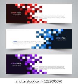 Modern vector abstract geometric design banner template for your promotion