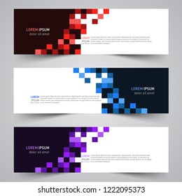 Modern vector abstract geometric design banner template for your promotion