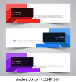 Modern vector abstract geometric design banner template for your promotion