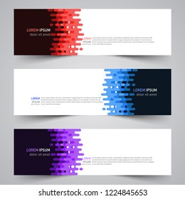 Modern vector abstract geometric design banner template for your promotion