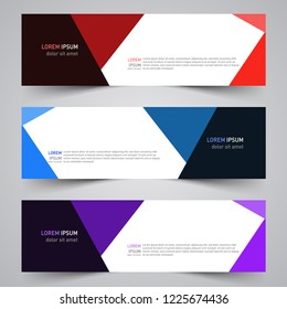 Modern vector abstract geometric design banner template for your promotion