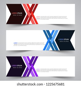 Modern vector abstract geometric design banner template for your promotion