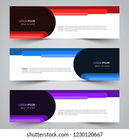 Modern vector abstract geometric design banner template for your promotion