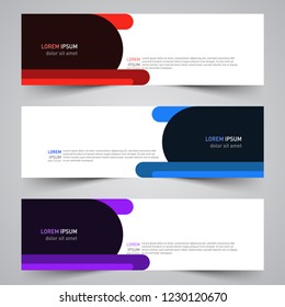 Modern vector abstract geometric design banner template for your promotion