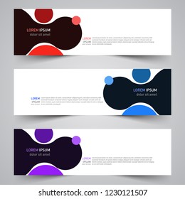Modern vector abstract geometric design banner template for your promotion