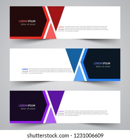 Modern vector abstract geometric design banner template for your promotion
