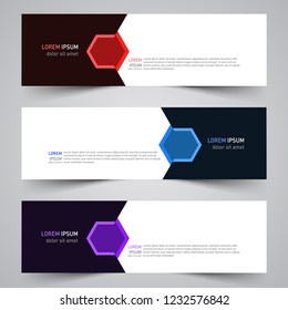 Modern vector abstract geometric design banner template for your promotion
