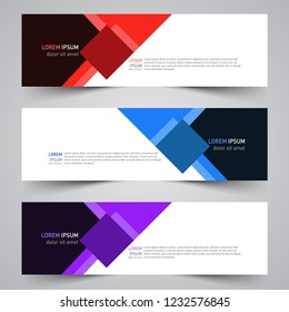 Modern vector abstract geometric design banner template for your promotion