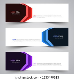 Modern vector abstract geometric design banner template for your promotion