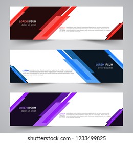 Modern vector abstract geometric design banner template for your promotion