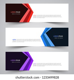 Modern vector abstract geometric design banner template for your promotion