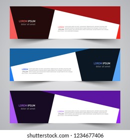 Modern vector abstract geometric design banner template for your promotion