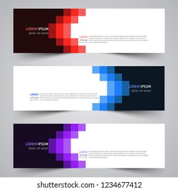 Modern vector abstract geometric design banner template for your promotion