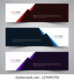 Modern vector abstract geometric design banner template for your promotion