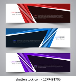 Modern vector abstract geometric design banner template for your promotion