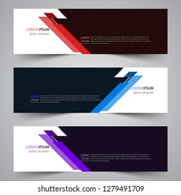 Modern vector abstract geometric design banner template for your promotion