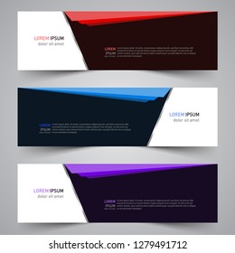 Modern vector abstract geometric design banner template for your promotion