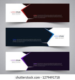 Modern vector abstract geometric design banner template for your promotion