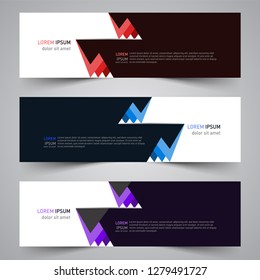 Modern vector abstract geometric design banner template for your promotion