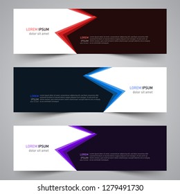 Modern vector abstract geometric design banner template for your promotion