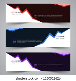 Modern vector abstract geometric design banner template for your promotion