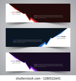 Modern vector abstract geometric design banner template for your promotion