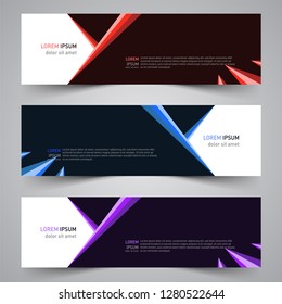 Modern vector abstract geometric design banner template for your promotion